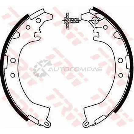 Барабанные тормозные колодки, комплект TRW 50 DNT gs8672 3322936304722 1530737 - Изображение 1