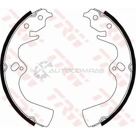Барабанные тормозные колодки, комплект TRW gs8682 SUW 23 1530742 3322936304821 - Изображение 1