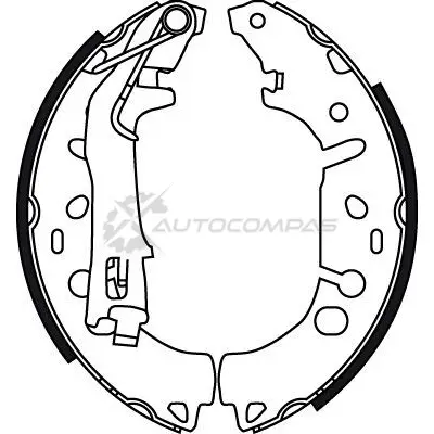 Барабанные тормозные колодки, комплект TRW gs8719 3322937514182 UHNP L6P 1530775 изображение 1