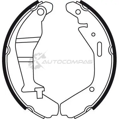 Барабанные тормозные колодки, комплект TRW 1530780 gs8724 31B94D P 3322937513987 изображение 1