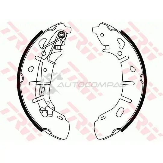 Барабанные тормозные колодки, комплект TRW C 1I90X 3322937513628 1530844 gs8799 - Изображение 1
