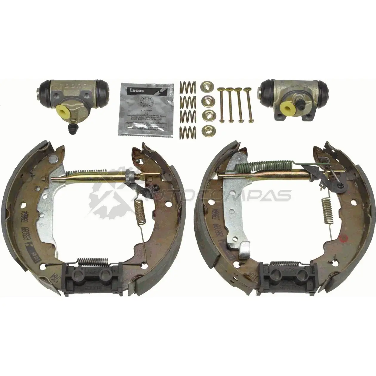 Барабанные тормозные колодки, комплект TRW 3322936600039 1530883 VDH A5LH gsk1034
