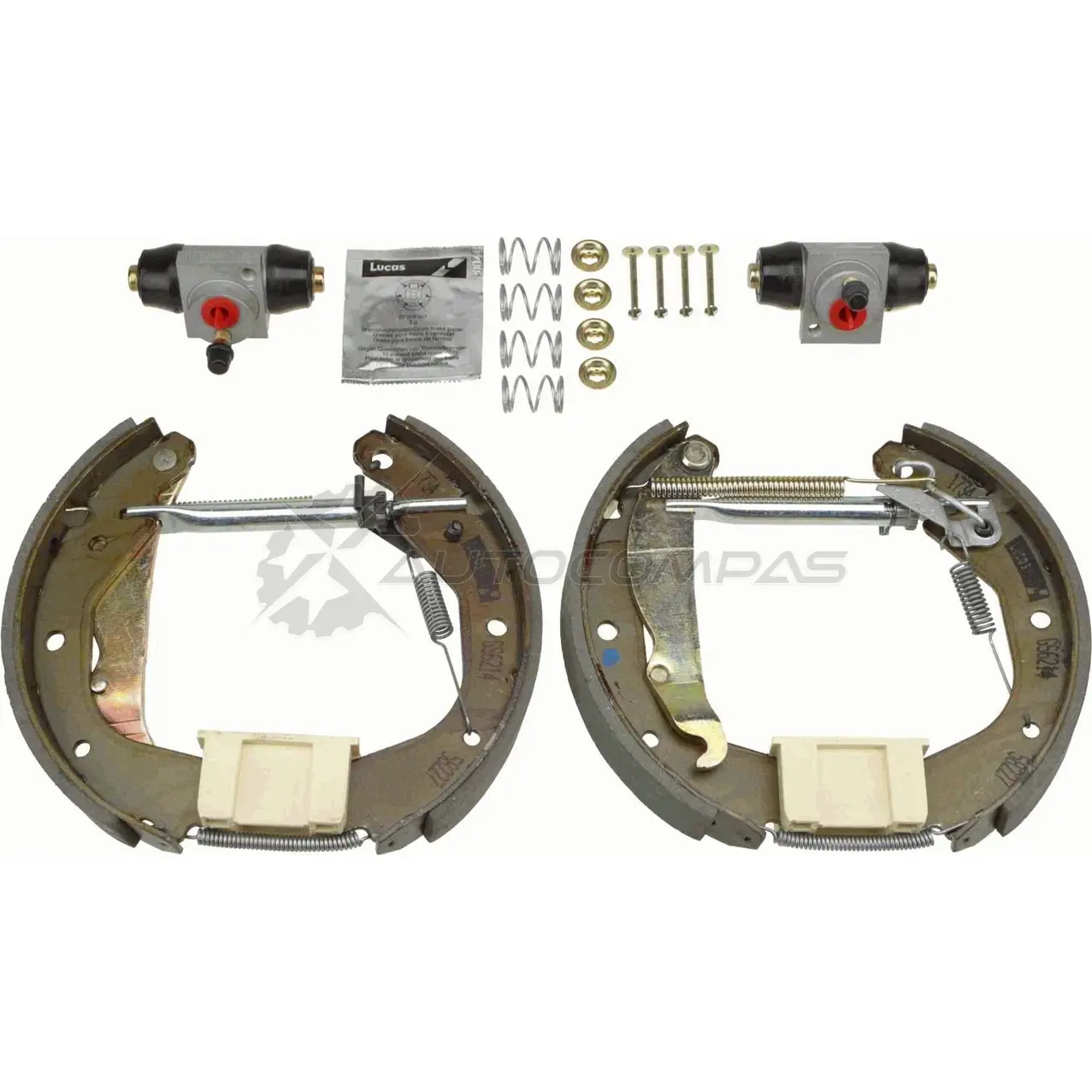 Барабанные тормозные колодки, комплект TRW 3322937186754 VQ6AJ Q4 1531021 gsk1621