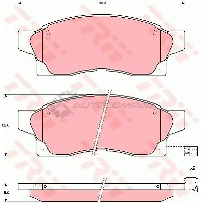 Тормозные колодки, комплект TRW 3322936410621 1527613 N8SE ZDQ gdb1062 изображение 0