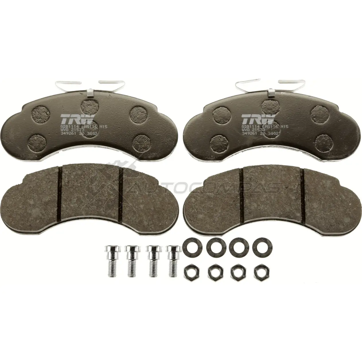 Тормозные колодки, комплект TRW VGXT1BV gdb1114 1527660 2157 3 изображение 1