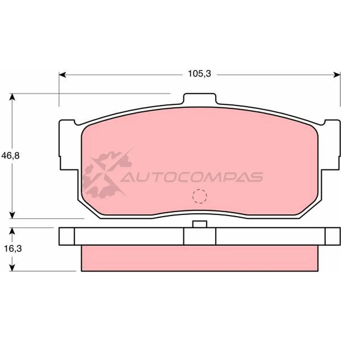 Тормозные колодки, комплект TRW 217 15 gdb1172 1527711 LOJW3 изображение 0