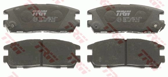 Тормозные колодки дисковые, комплект TRW GDB1187AT VLZZ 3C 1439901275 изображение 1