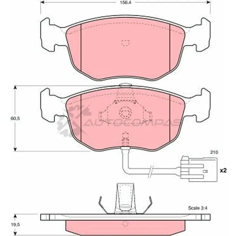 43 34 14. SX-1213 колодки. 1213-0019-SX.