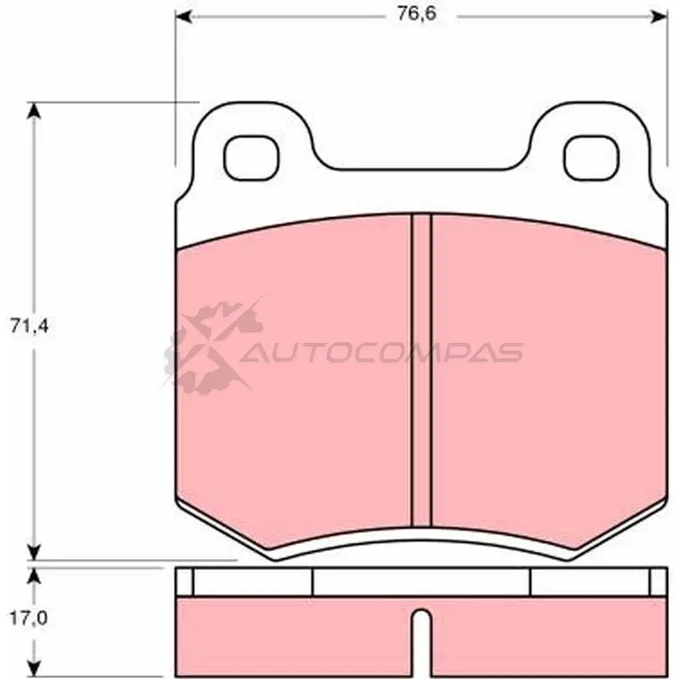 Тормозные колодки, комплект TRW MV1P9E 1527892 gdb136 2 0252