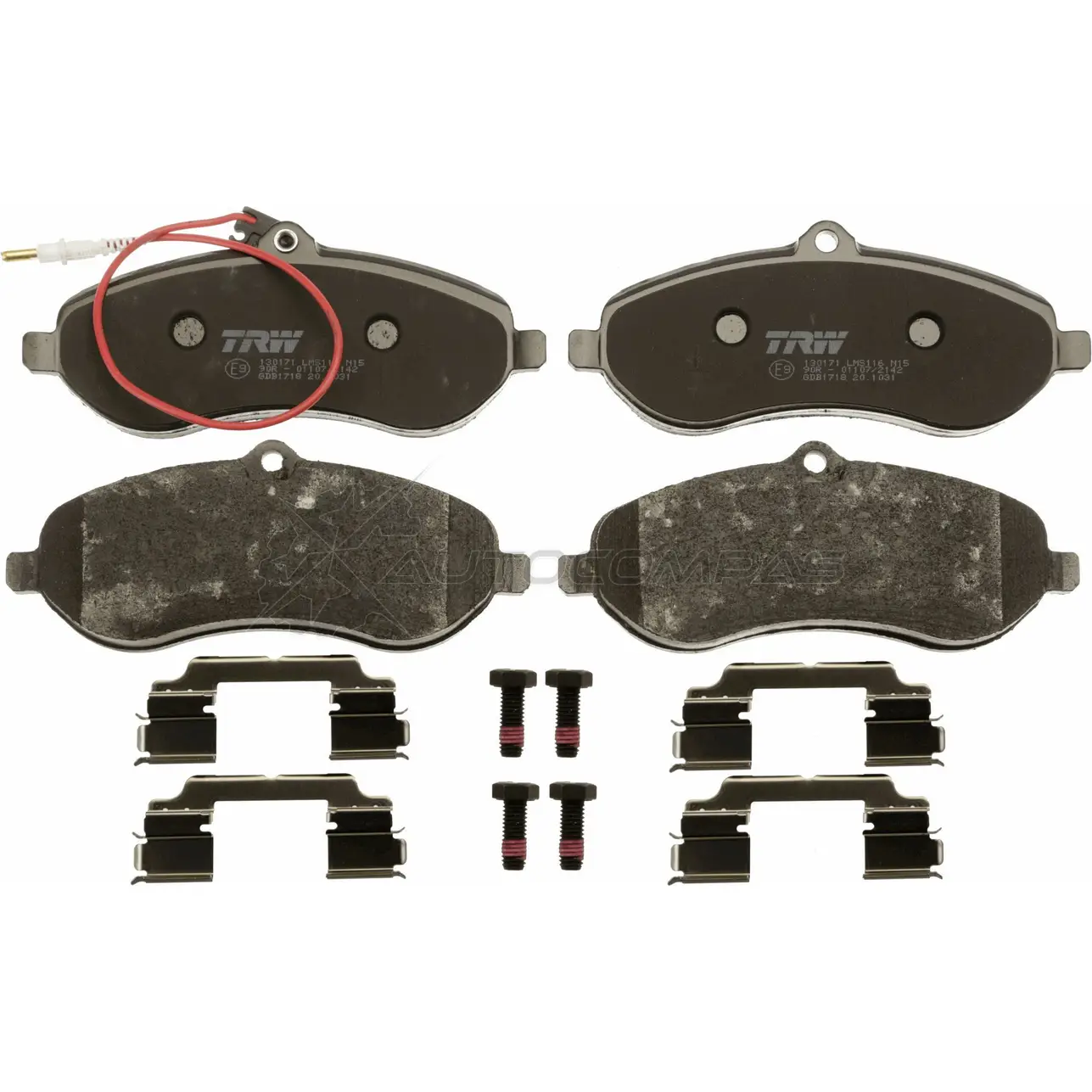 Тормозные колодки, комплект TRW 2459 5 gdb1718 1528331 ZU9790 изображение 1
