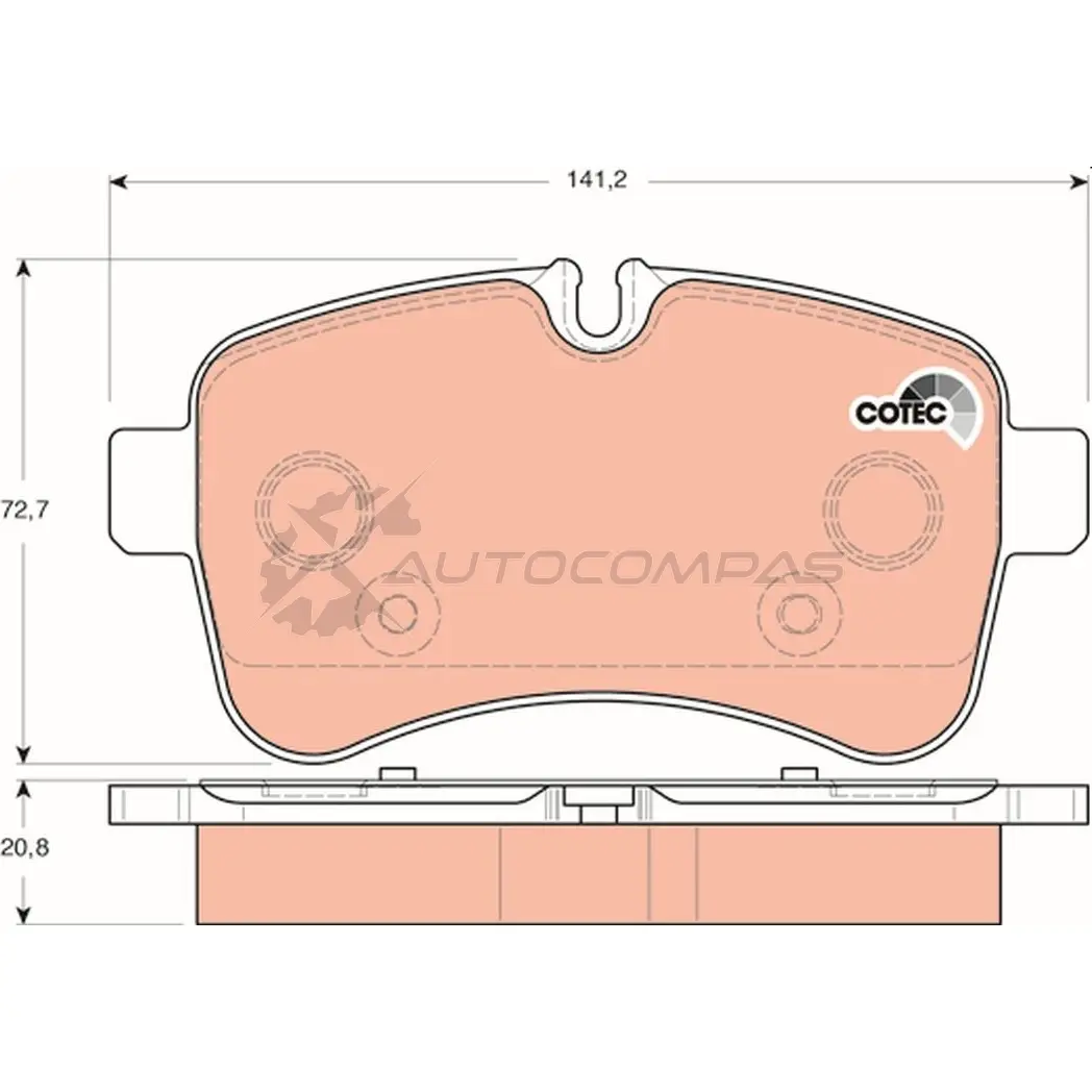 Тормозные колодки, комплект TRW gdb1748 1528376 FYP93VV 2 9232 изображение 0