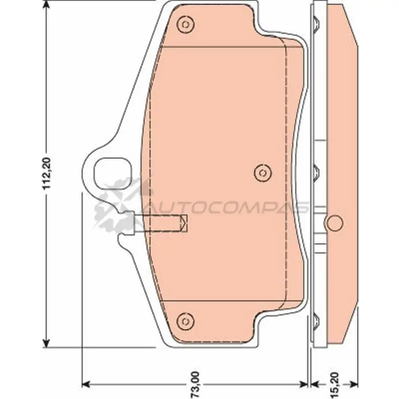 Тормозные колодки, комплект TRW 2179 2 gdb1757 1528386 1DTC2O8