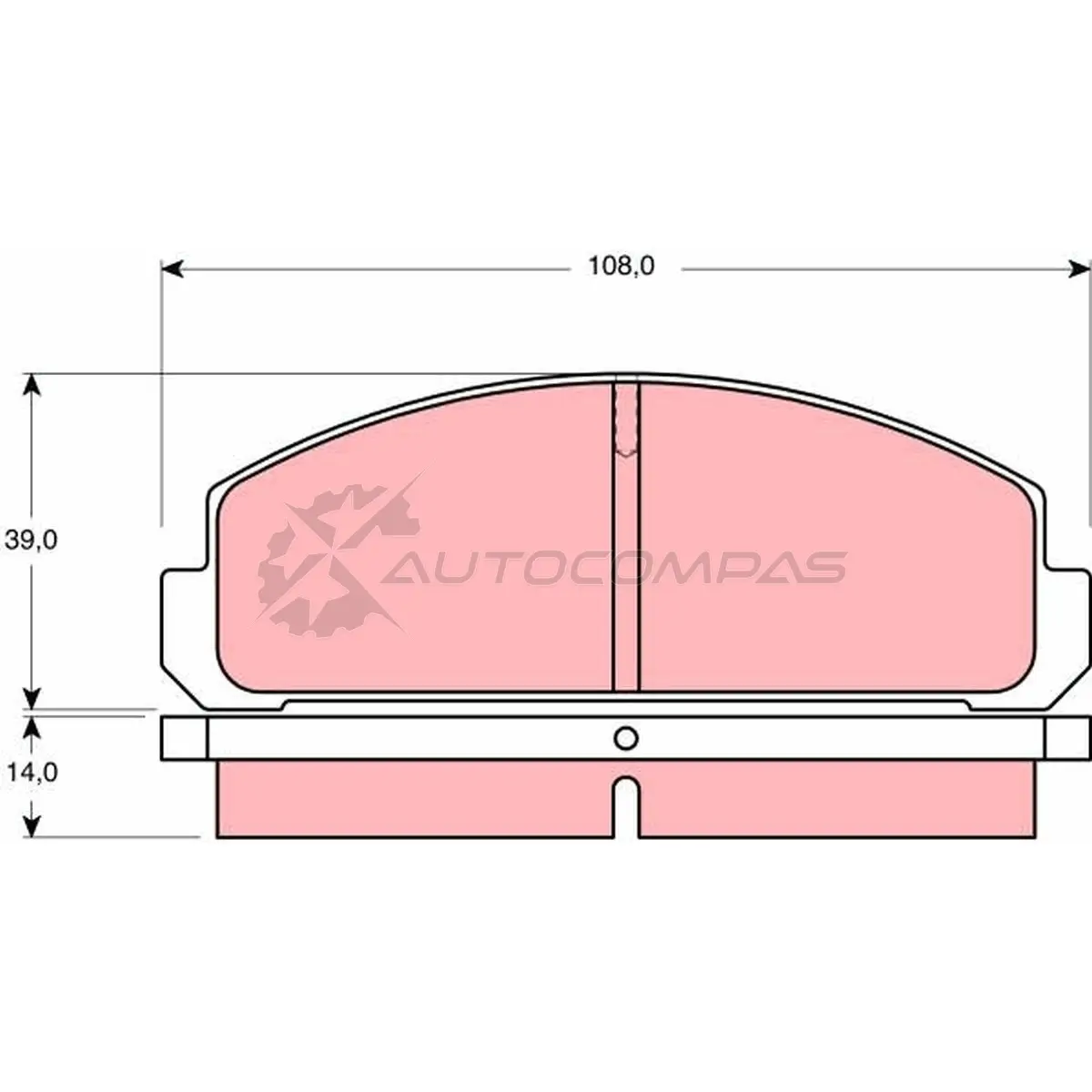 Тормозные колодки, комплект TRW gdb178 Q6ZH4C 2056 4 1528414 изображение 0