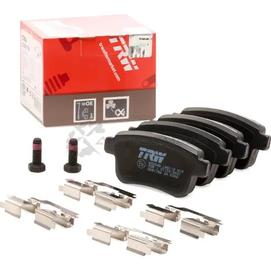 Тормозные колодки, комплект TRW 2 4692 UVSY3K 1528421 gdb1786 изображение 1