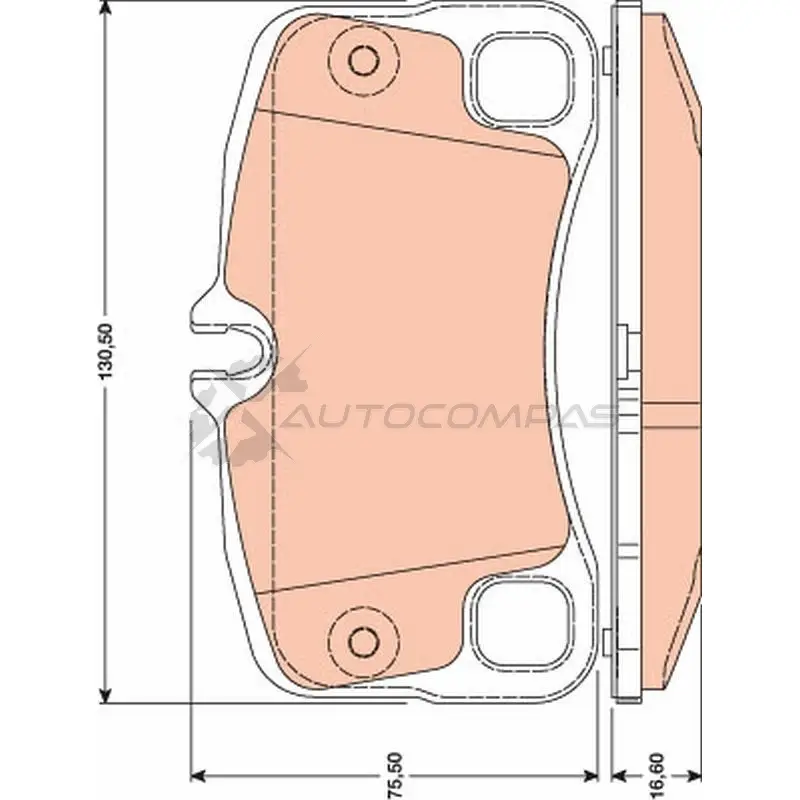 Тормозные колодки, комплект TRW 2 4154 gdb1792 I0CF7 1528429 изображение 0