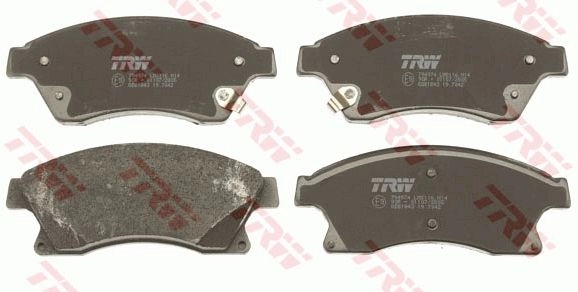 Тормозные колодки дисковые, комплект TRW GDB1843AT 5 KE94 1439901300 изображение 1