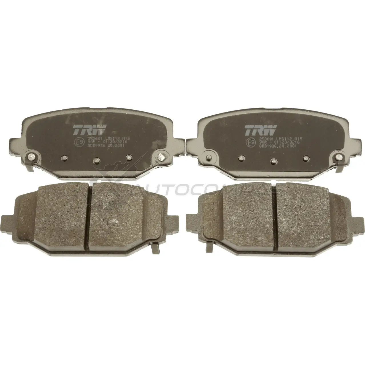 Тормозные колодки, комплект TRW gdb1936 1528574 F2GHK 253 76 изображение 1