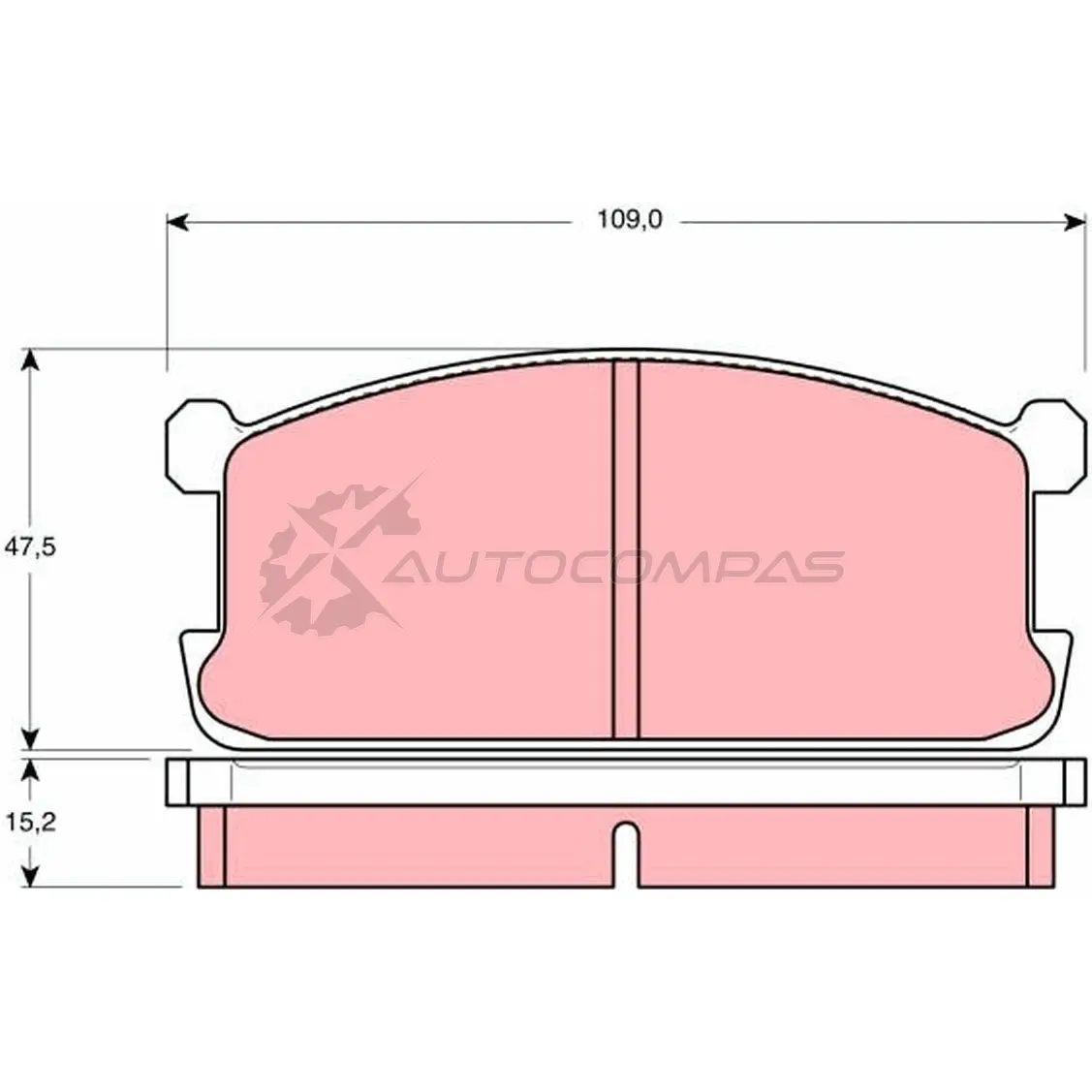 Тормозные колодки, комплект TRW 1528578 gdb194 F281JJR 20 724 изображение 0