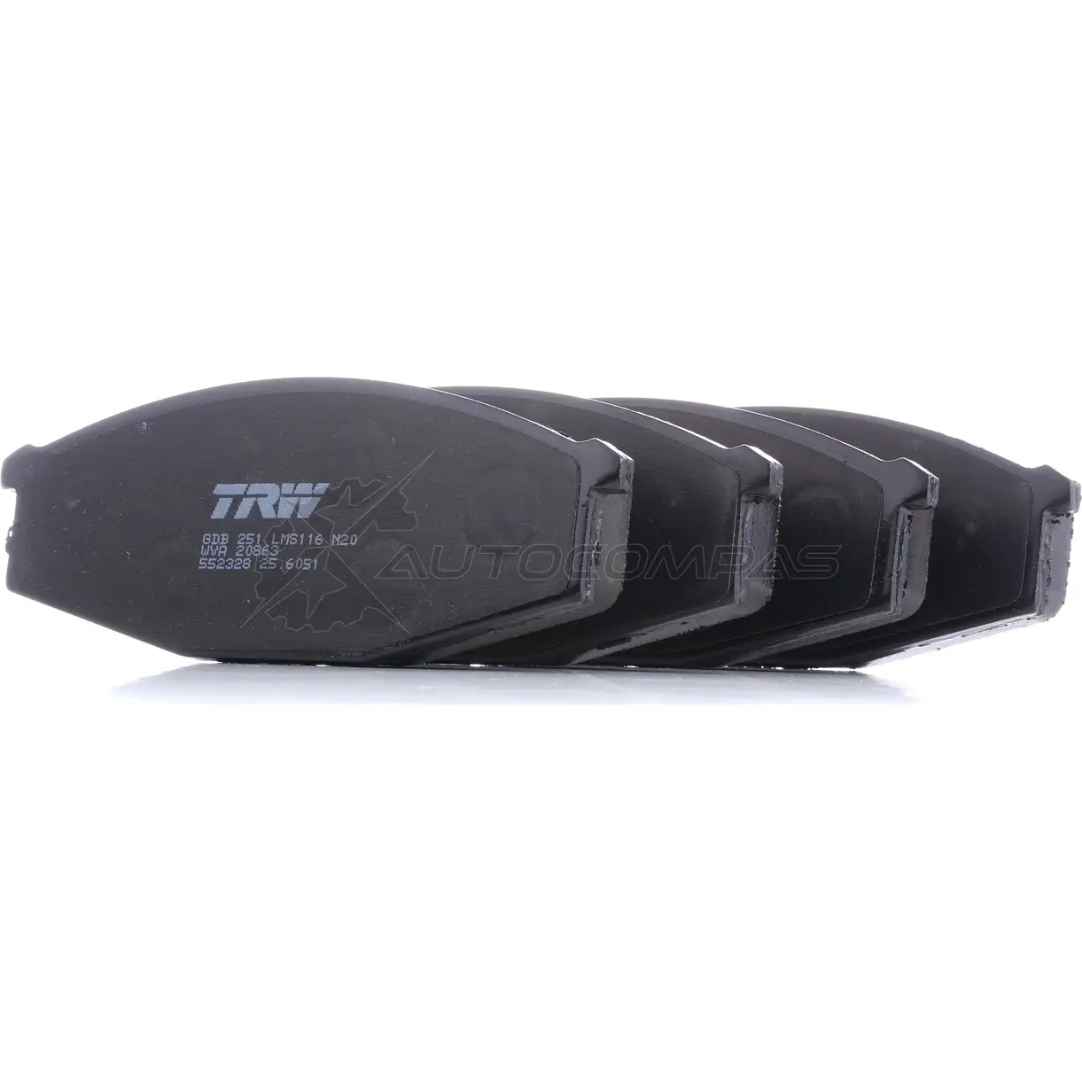 Тормозные колодки, комплект TRW 20 863 5Q8XL gdb251 1528772 - Изображение 1