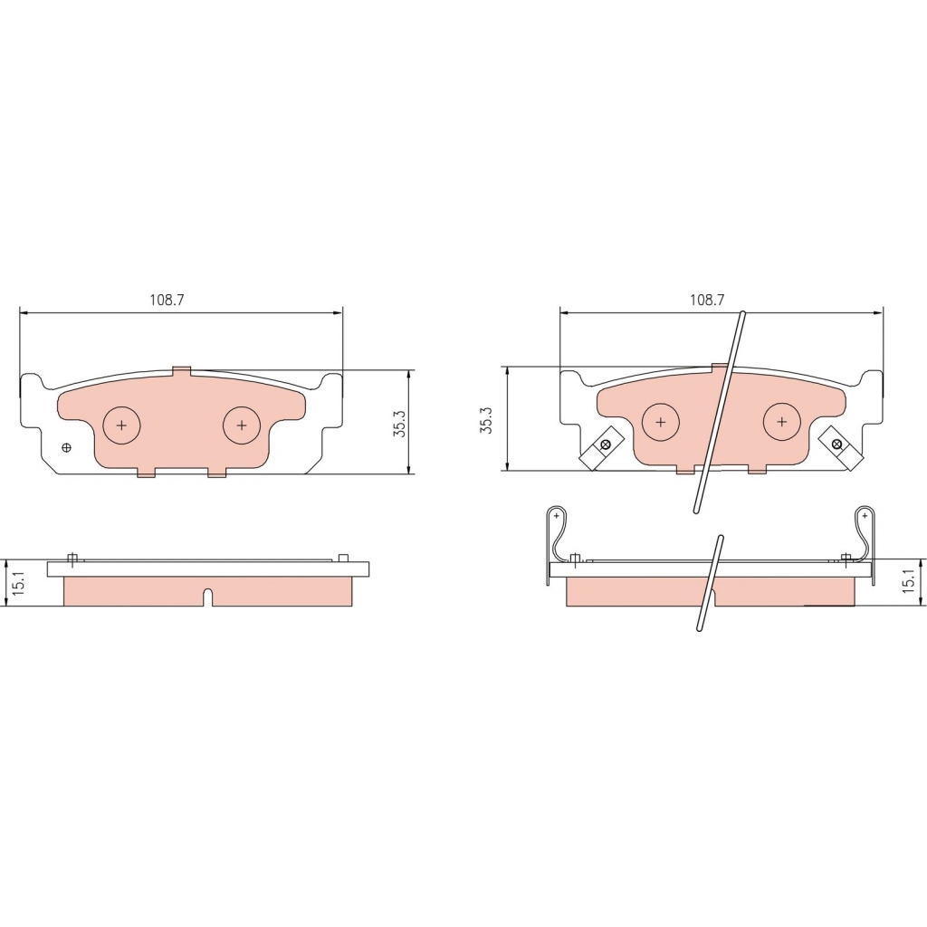 Тормозные колодки дисковые, комплект TRW GDB3016 VRL6 JBI 1216919531 изображение 0