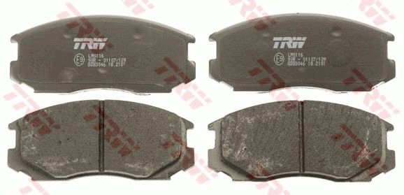 Тормозные колодки дисковые, комплект TRW GDB3046AT NA 7PA1A 1439901338 изображение 1