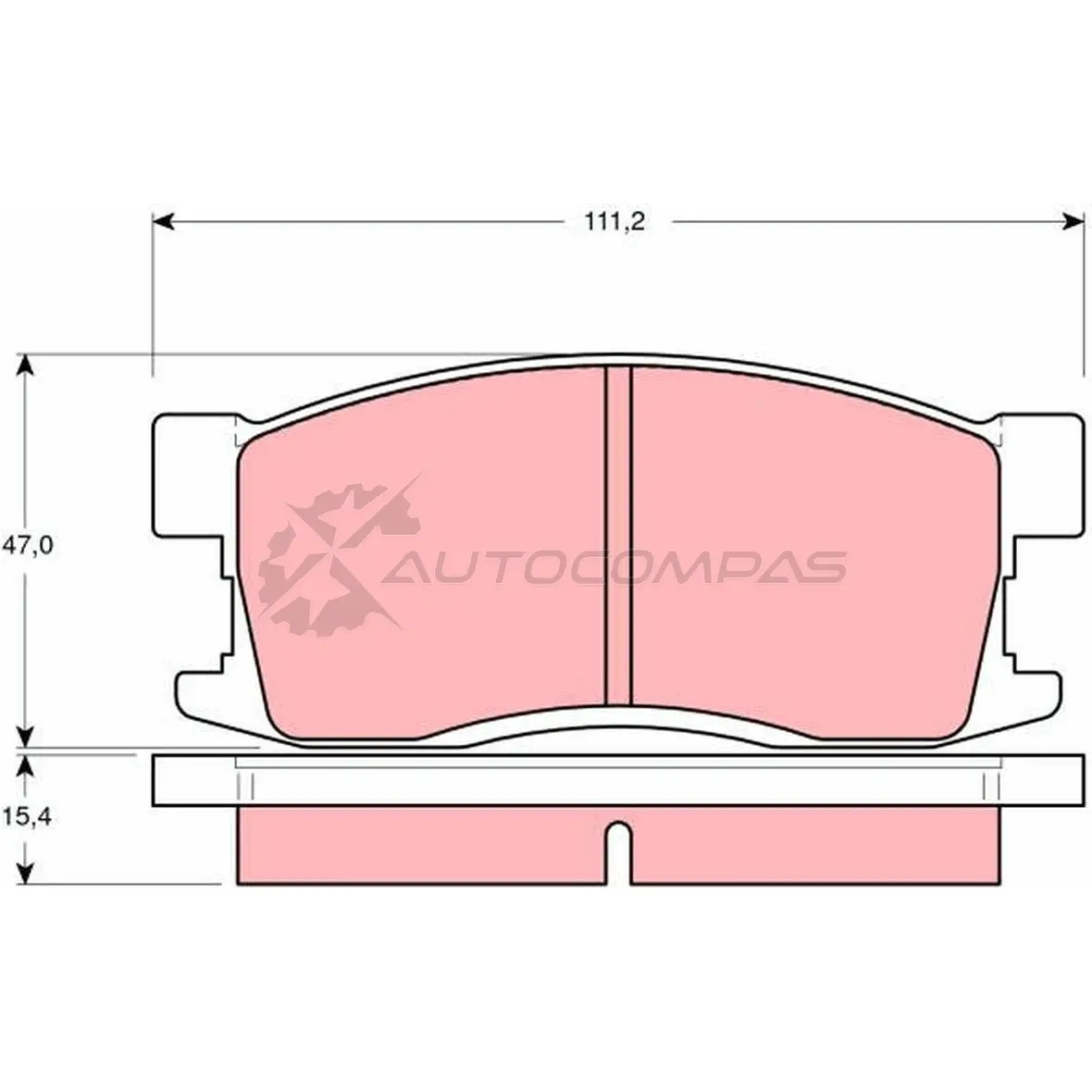 Тормозные колодки, комплект TRW INDZ6Z 1528835 gdb3094 213 67 изображение 0