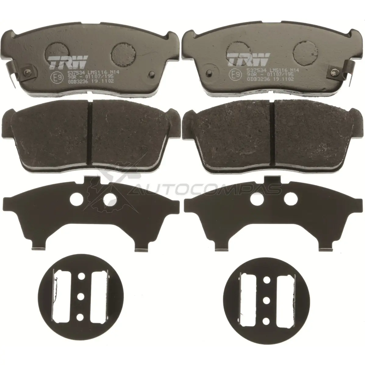 Тормозные колодки, комплект TRW 1528957 30C07PZ 2 3507 gdb3236 изображение 1