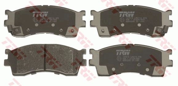 Тормозные колодки дисковые, комплект TRW 1439901425 GDB3285AT 2QIS QT изображение 1