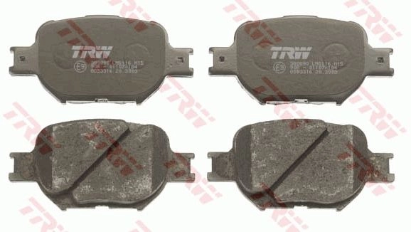 Тормозные колодки дисковые, комплект TRW 1439901440 04V9 C GDB3316AT изображение 1