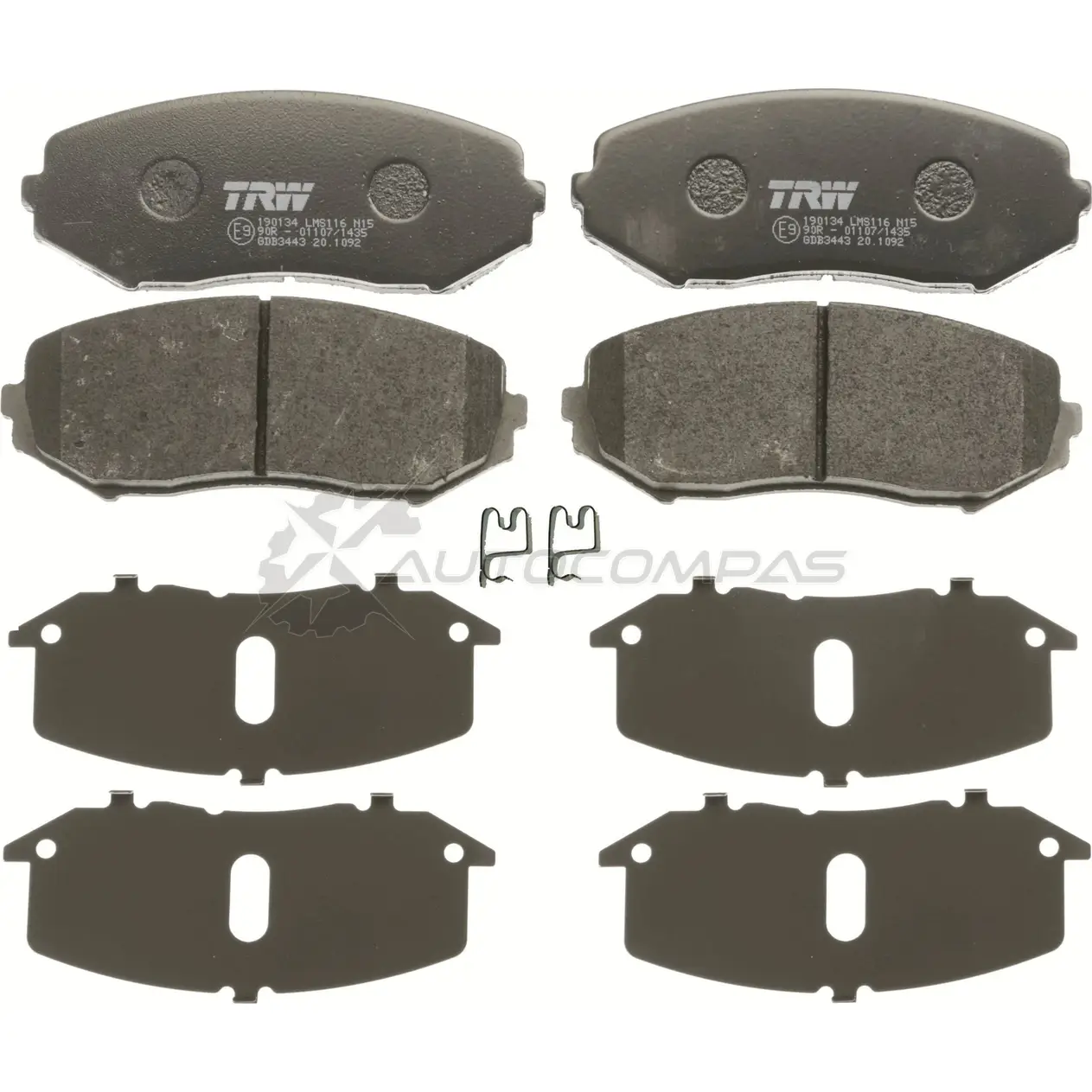 Тормозные колодки, комплект TRW 1529178 gdb3443 3322937562787 TXK K7ID изображение 1