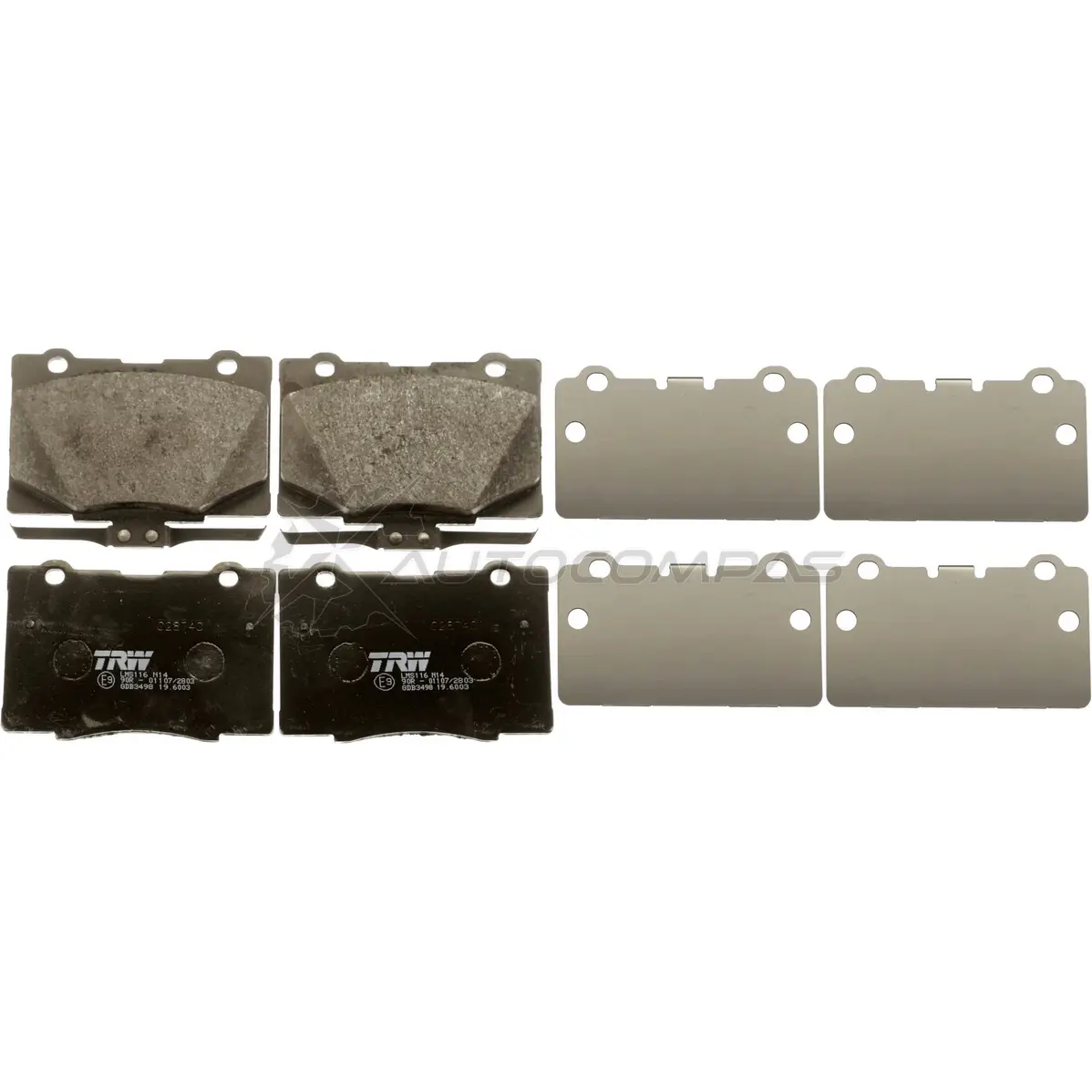 Тормозные колодки, комплект TRW gdb3498 R3J8W 2511 7 1529231 изображение 1