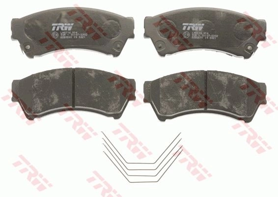 Тормозные колодки дисковые, комплект TRW 1439901503 GDB3501AT 4Y HOWO изображение 1