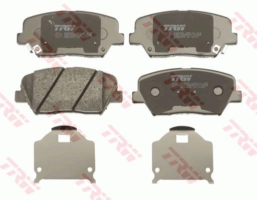 Тормозные колодки дисковые, комплект TRW 1439901514 R IH4ZU GDB3549AT изображение 1