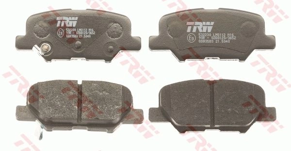 Тормозные колодки дисковые, комплект TRW YWUTU M GDB3583AT 1439901519 изображение 1
