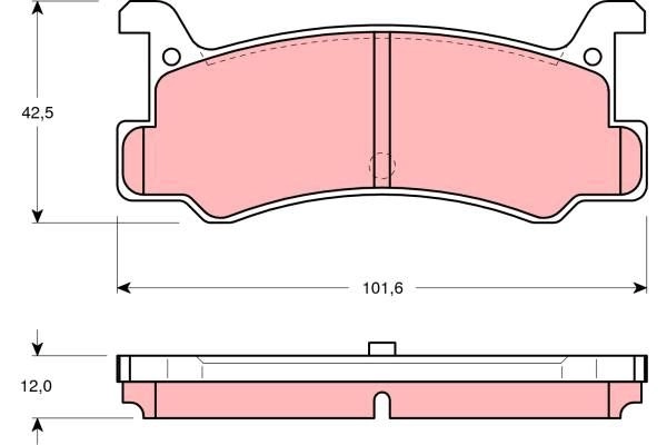 Тормозные колодки дисковые, комплект TRW 1439901527 VMIG L GDB375AT изображение 0