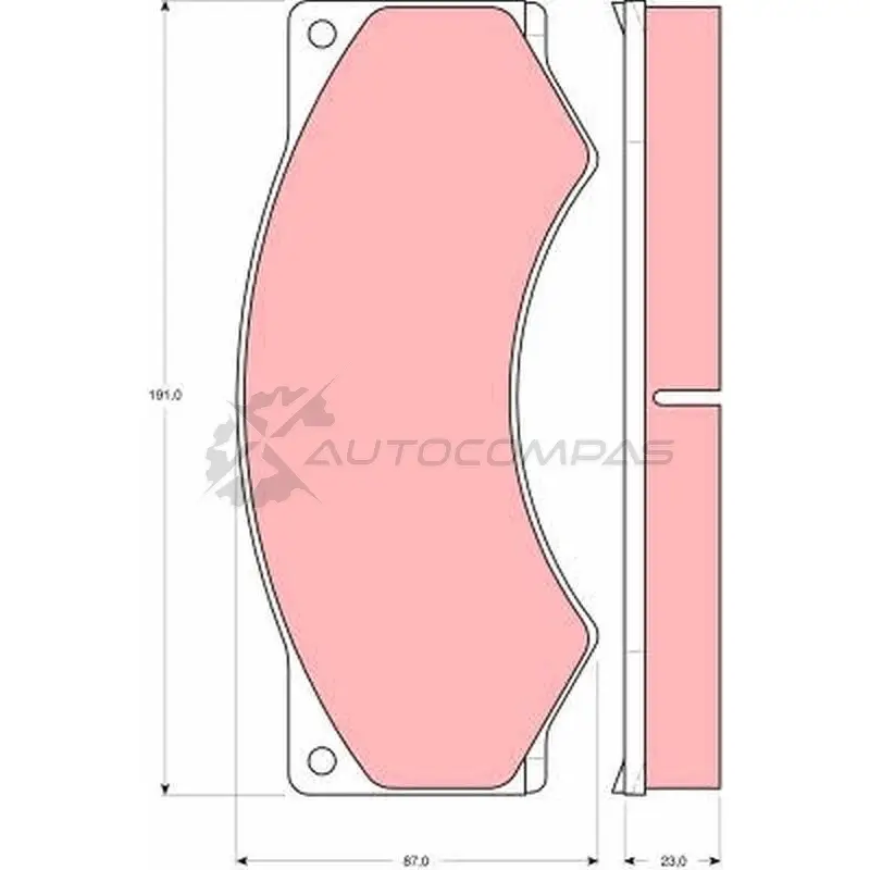 Тормозные колодки, комплект TRW 1529563 RBUMEE4 gdb5053 2 9017 - Изображение 1