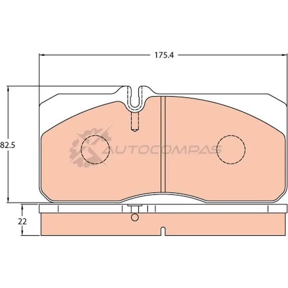 Тормозные колодки, комплект TRW 290 55 gdb5059 1529569 4XJ64MR изображение 0