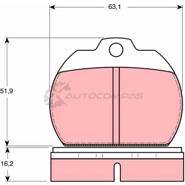 Тормозные колодки, комплект TRW J8NPX7 1529632 gdb591 2 0286