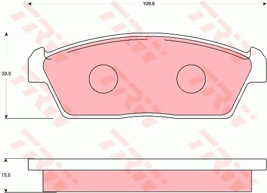 Тормозные колодки дисковые, комплект TRW 1216935627 3322937302291 GFTIR MW GDB7125 изображение 0