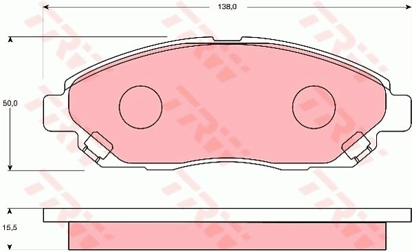 Тормозные колодки дисковые, комплект TRW GDB7139 3322937302437 1216935731 UPOJ W6 изображение 0