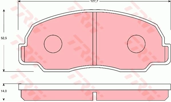 Тормозные колодки дисковые, комплект TRW 1216935805 L 4Q0J 3322937302956 GDB7192 изображение 0
