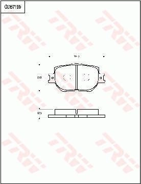 Тормозные колодки дисковые, комплект TRW RN12W 9 3322937302031 GDB7199 1418297242
