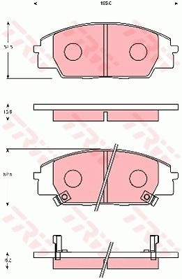Тормозные колодки дисковые, комплект TRW 3322937303502 AM EJLUH 1216935925 GDB7248 изображение 0