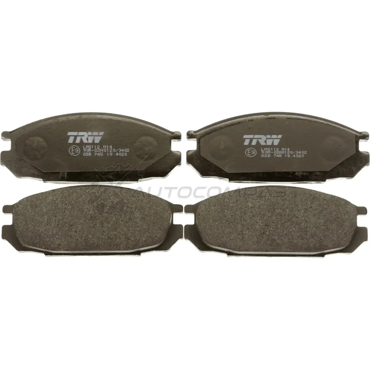 Тормозные колодки, комплект TRW 1529670 gdb745 4TJO8 200 98 изображение 1