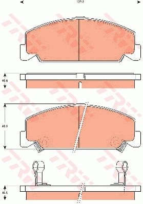Тормозные колодки дисковые, комплект TRW GDB7535 A OFJL5 3322937284566 1216936395 изображение 0