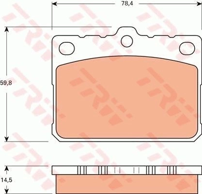 Тормозные колодки дисковые, комплект TRW 1216936443 6E MQS 3322937284856 GDB7566 изображение 0
