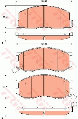 Тормозные колодки дисковые, комплект TRW 1216936533 2CD6V OV 3322937289950 GDB7630 изображение 0