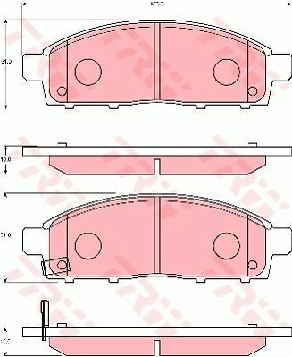 Тормозные колодки дисковые, комплект TRW 1216936967 GDB7704 S SONJL 3322937306152 изображение 0