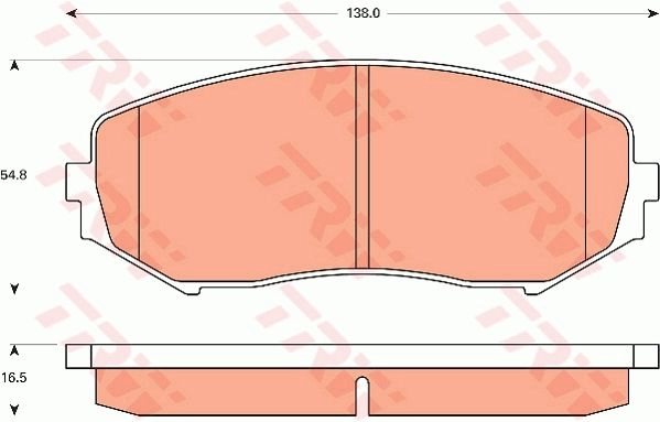 Тормозные колодки дисковые, комплект TRW 6195834 3322937306084 L3 NMK9P GDB7720 изображение 0