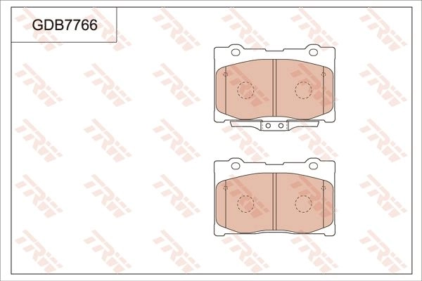Тормозные колодки дисковые, комплект TRW GDB7766 DD4L C 1216937253 изображение 0